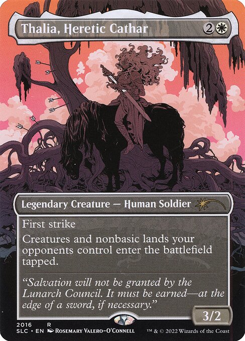 Thalia, Heretic Cathar (2016) - BORDERLESS - FULL ART - Lightly Played / sld