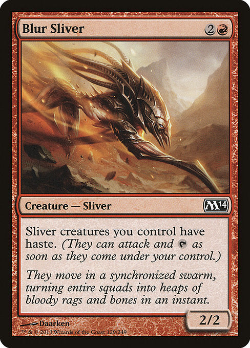 Blur Sliver (129) - Foil Moderately Played / m14