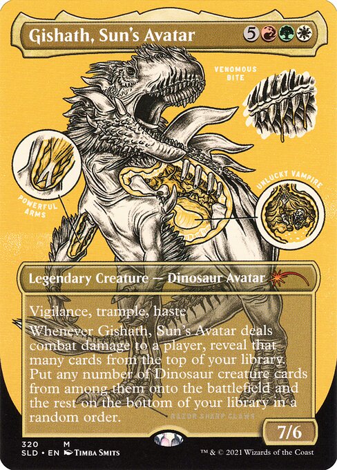 Gishath, Sun's Avatar (320) - BORDERLESS - FULL ART - Lightly Played / sld