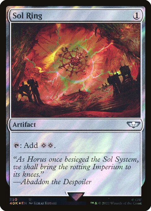 Sol Ring (250★) - Foil Lightly Played / 40k