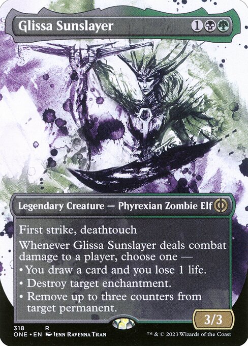 Glissa Sunslayer (318) - BORDERLESS - Lightly Played / one