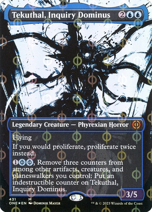 Tekuthal, Inquiry Dominus (431) - BORDERLESS - Foil Lightly Played / one