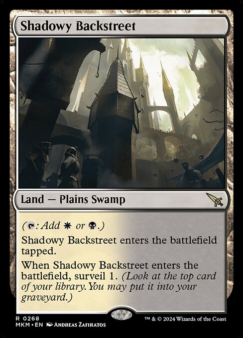 Shadowy Backstreet (268) - Foil Lightly Played / mkm