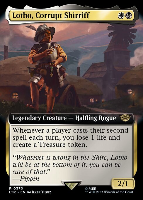 Lotho, Corrupt Shirriff (370) - EXTENDED ART - Lightly Played / ltr