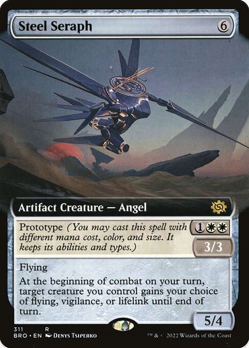 Steel Seraph (311) - EXTENDED ART - Foil Lightly Played / bro