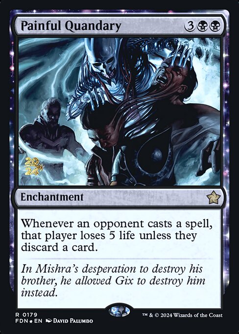 Painful Quandary (179s) - Foil Lightly Played / fdn