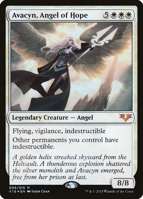 Avacyn, Angel of Hope (5) - Foil Moderately Played / v15