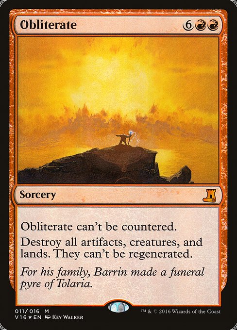 Obliterate (11) - Foil Lightly Played / v16