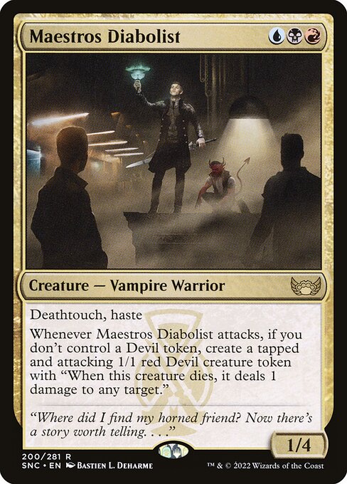 Maestros Diabolist (200) - Foil Lightly Played / snc