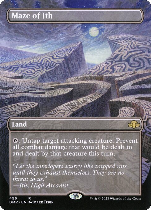 Maze of Ith (456) - BORDERLESS - FULL ART - Lightly Played / dmr