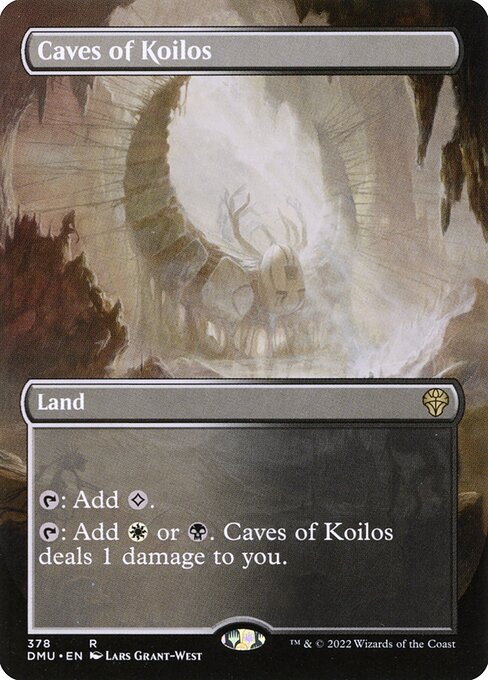 Caves of Koilos (378) - BORDERLESS - FULL ART - Foil Lightly Played / dmu