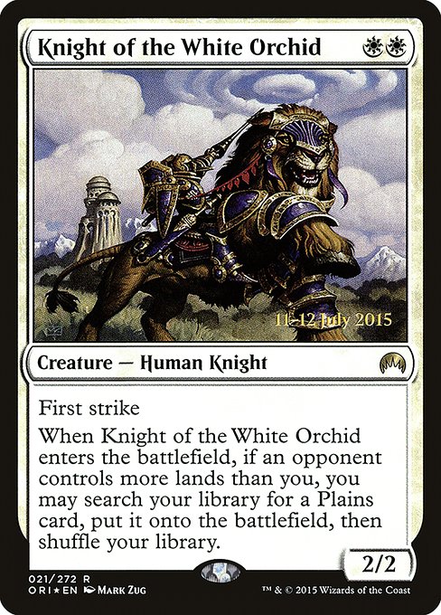 Knight of the White Orchid (21s) - Foil Moderately Played / ori
