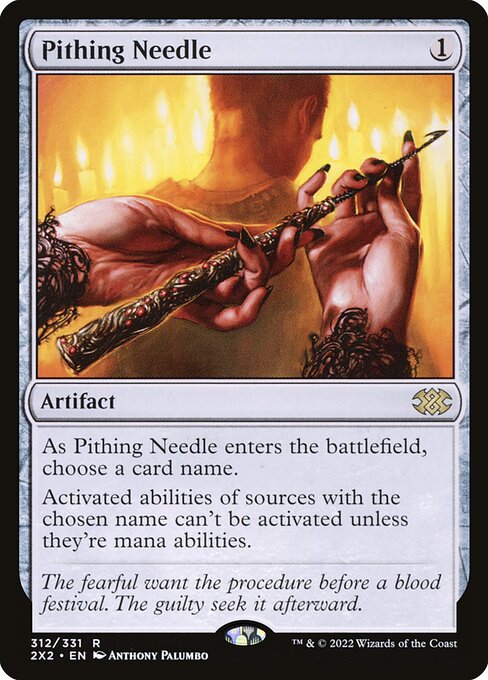 Pithing Needle (312) - Foil Lightly Played / 2x2