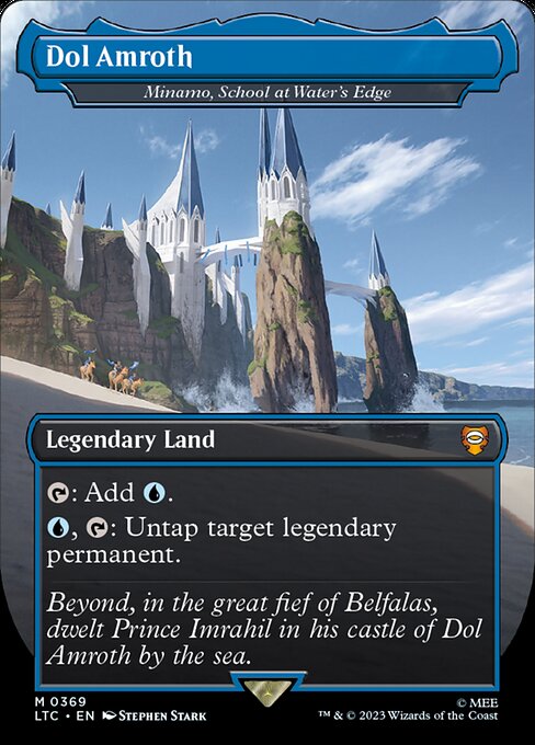 Minamo, School at Water's Edge (369) - BORDERLESS - Foil Lightly Played / ltr
