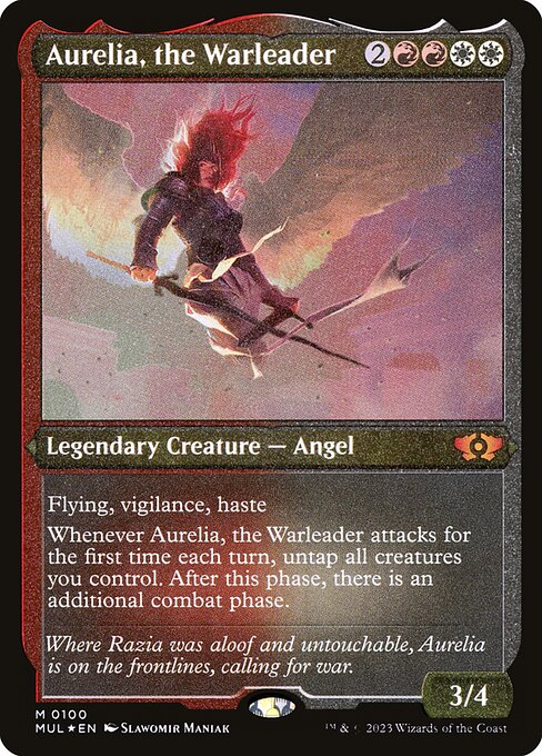 Aurelia, the Warleader (100) - Lightly Played / mom