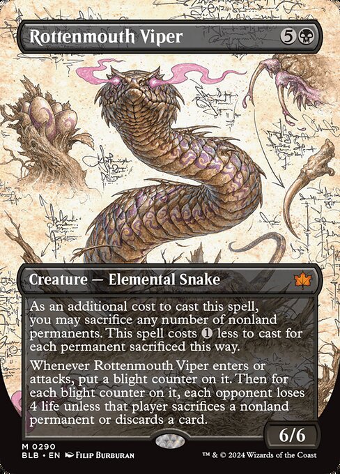 Rottenmouth Viper (290) - BORDERLESS - Lightly Played / blb