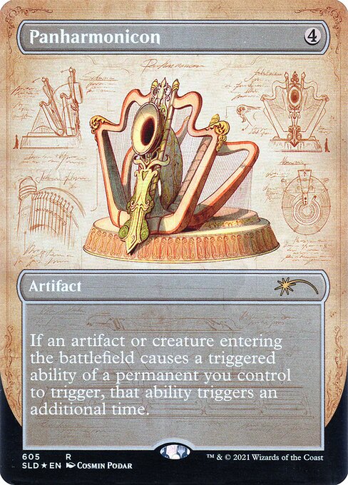 Panharmonicon (605) - BORDERLESS - FULL ART - Foil Lightly Played / sld