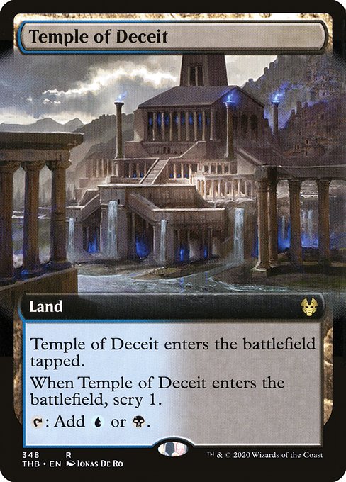 Temple of Deceit (348) - EXTENDED ART - Lightly Played / thb