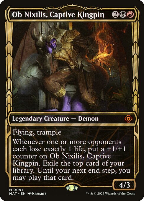 Ob Nixilis, Captive Kingpin (91) - SHOWCASE - Foil Moderately Played / mat