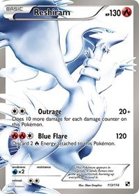 Reshiram 113 - Heavily Played / BW1