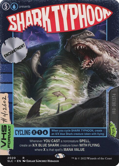 Shark Typhoon (2020) - BORDERLESS - FULL ART - Foil Lightly Played / sld