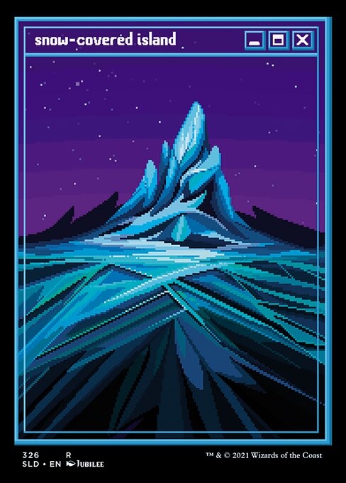 Snow-Covered Island (326) - FULL ART - Lightly Played / sld