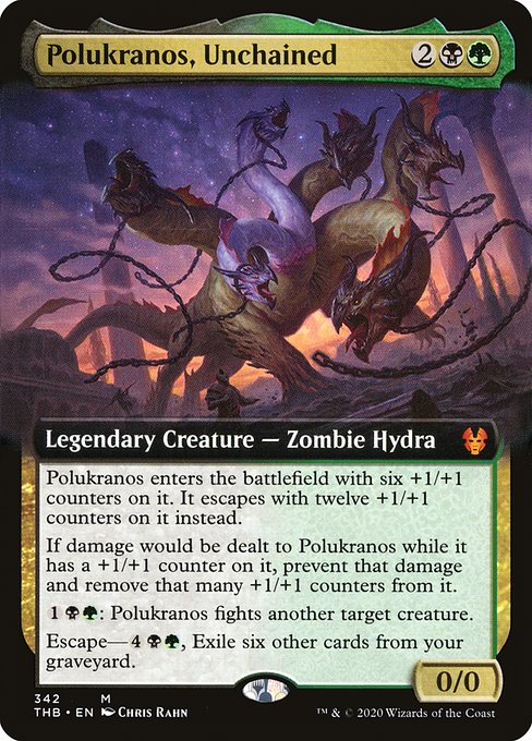 Polukranos, Unchained (342) - EXTENDED ART - Lightly Played / thb