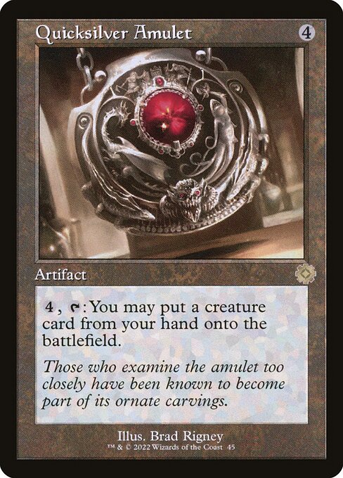 Quicksilver Amulet (45) - Lightly Played / bro