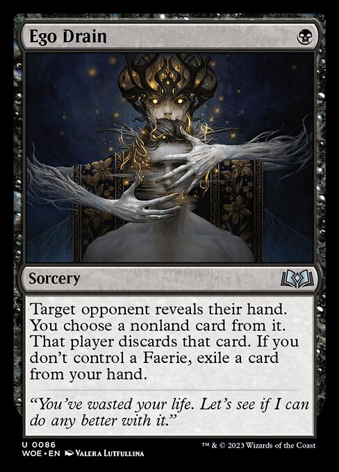 Ego Drain (86) - Foil Lightly Played / woe
