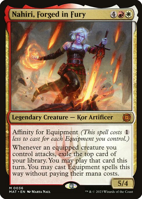Nahiri, Forged in Fury (36) - Lightly Played / mat