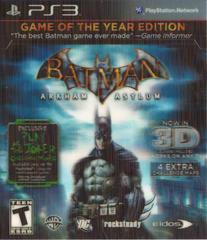 Batman: Arkham Asylum [Game of the Year] - Playstation 3 - Used w/ Box & Manual