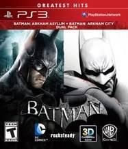 Batman: Arkham Asylum and Batman: Arkham City Dual Pack - Playstation 3 - Used w/ Box & Manual
