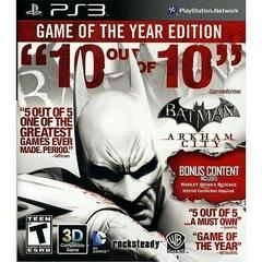 Batman: Arkham City [Game of the Year] - Playstation 3 - Used w/ Box & Manual