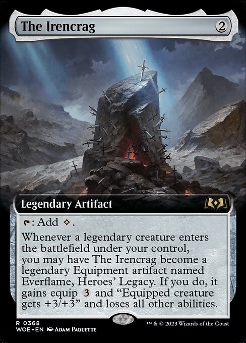 The Irencrag (368) - EXTENDED ART - Lightly Played / woe