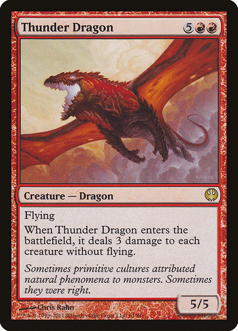 Thunder Dragon (61) - Moderately Played / ddg
