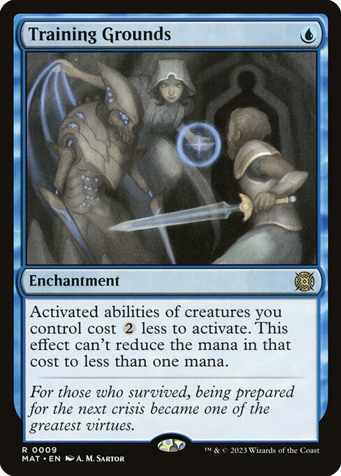 Training Grounds (9) - Foil Lightly Played / mat