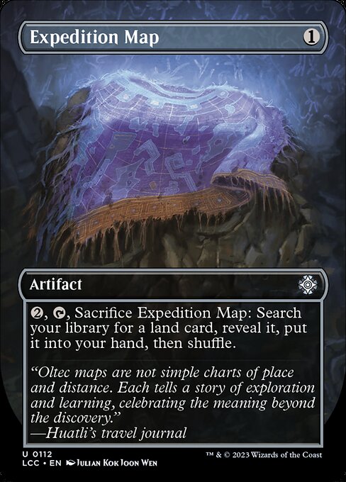 Expedition Map (112) - BORDERLESS - Foil Damaged / lci
