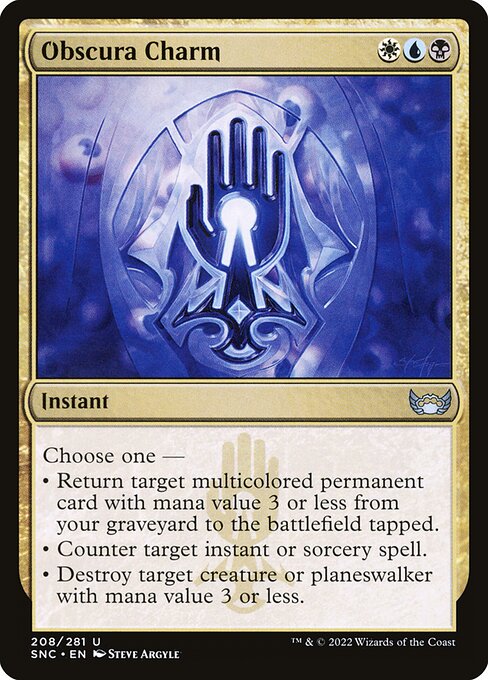 Obscura Charm (208) - Foil Lightly Played / snc