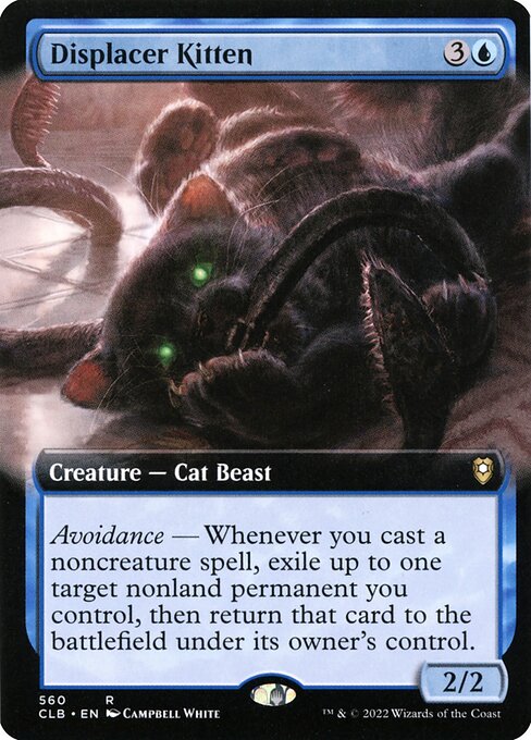 Displacer Kitten (560) - EXTENDED ART - Lightly Played / clb