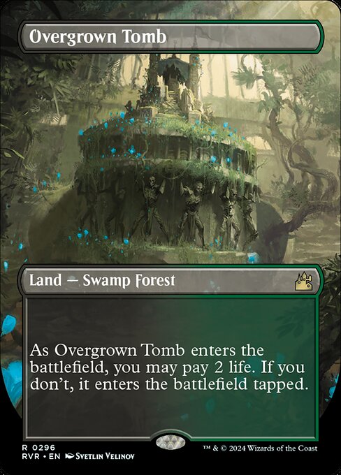 Overgrown Tomb (296) - BORDERLESS - Lightly Played / rvr