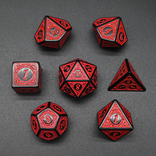 Exquisite Acrylic Dice Set - Red