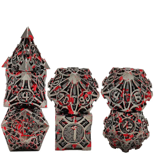 Steel Quiver Metal Dice Set - Blood