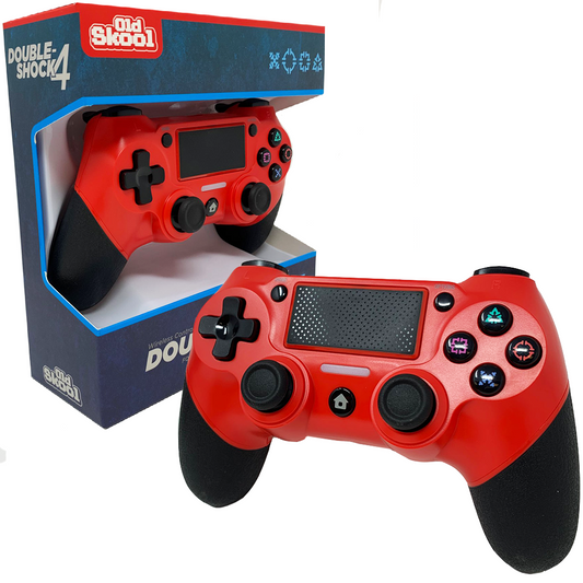 Old Skool Red Doubleshock 4 Wireless Controller - for PlayStation 4