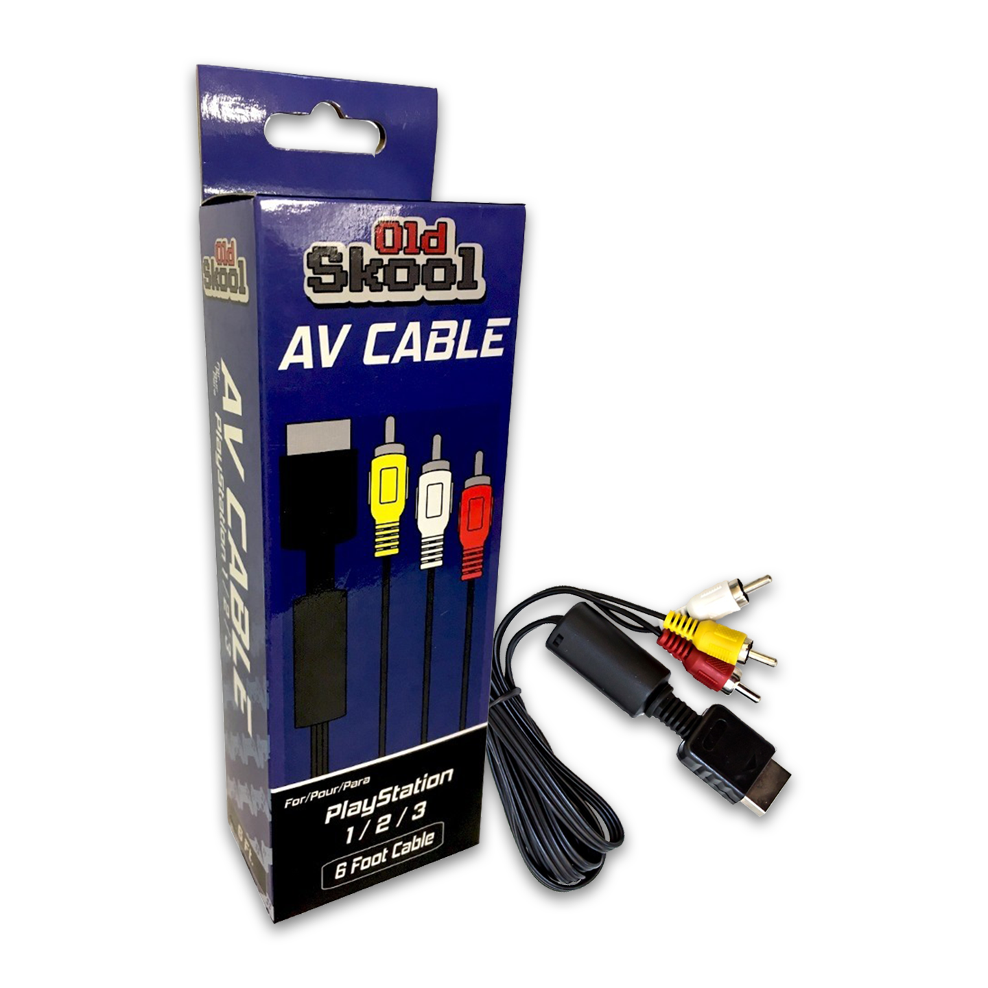 Old Skool AV Display Cable - for PlayStation 1, 2, & 3