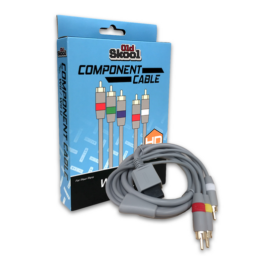 Wii / Wii U Component Cable Old Skool - Wii - Sealed Brand New