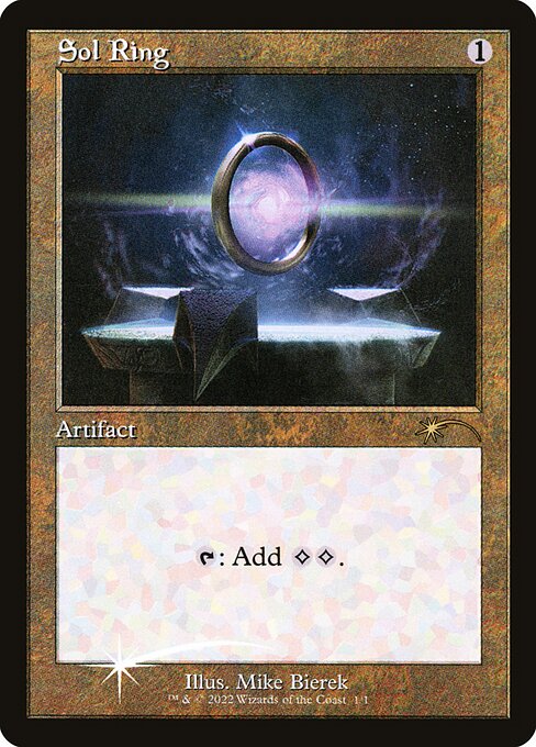 Sol Ring (1) - Foil Lightly Played / plg22
