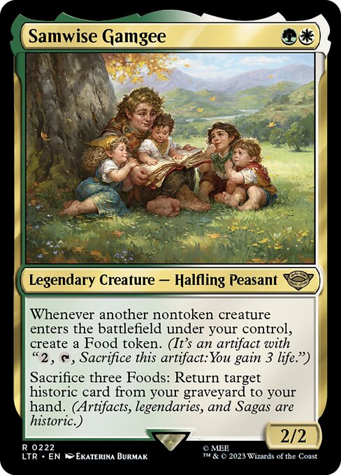 Samwise Gamgee (222) - Foil Lightly Played / ltr