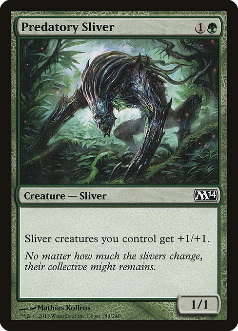 Predatory Sliver (189) - Lightly Played / m14