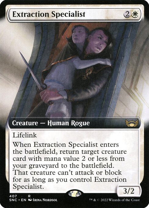 Extraction Specialist (407) - EXTENDED ART - Foil Lightly Played / snc