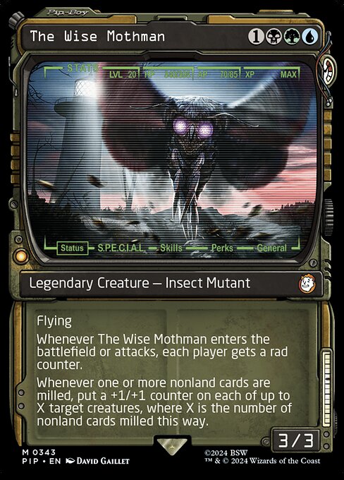 The Wise Mothman (343) - SHOWCASE - Lightly Played / pip